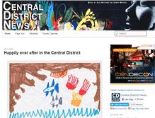 Tablet Screenshot of centraldistrictnews.com